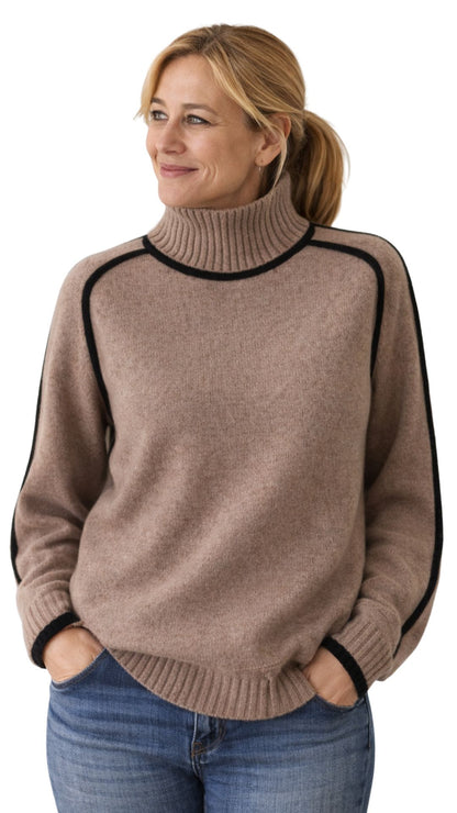 Audrey | Rollkragen-Strickpullover für Damen