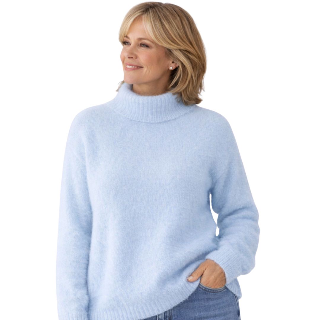 Meline | Pull à Col Roulé Doux à Coupe Confortable