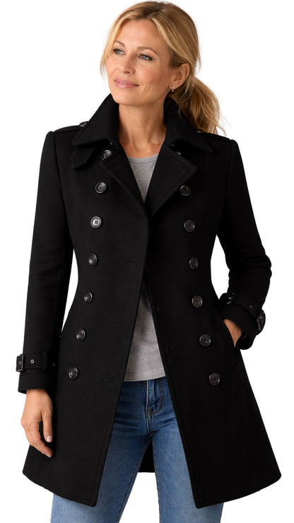 Isabella | Doppelreihiger Mantel für Damen