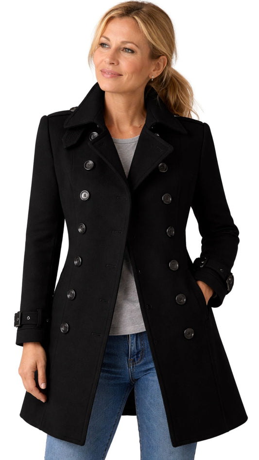 Isabella | Doppelreihiger Mantel für Damen